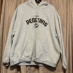 Pittsburgh Penguins Reebok Face Off Light Gray Sweatshirt